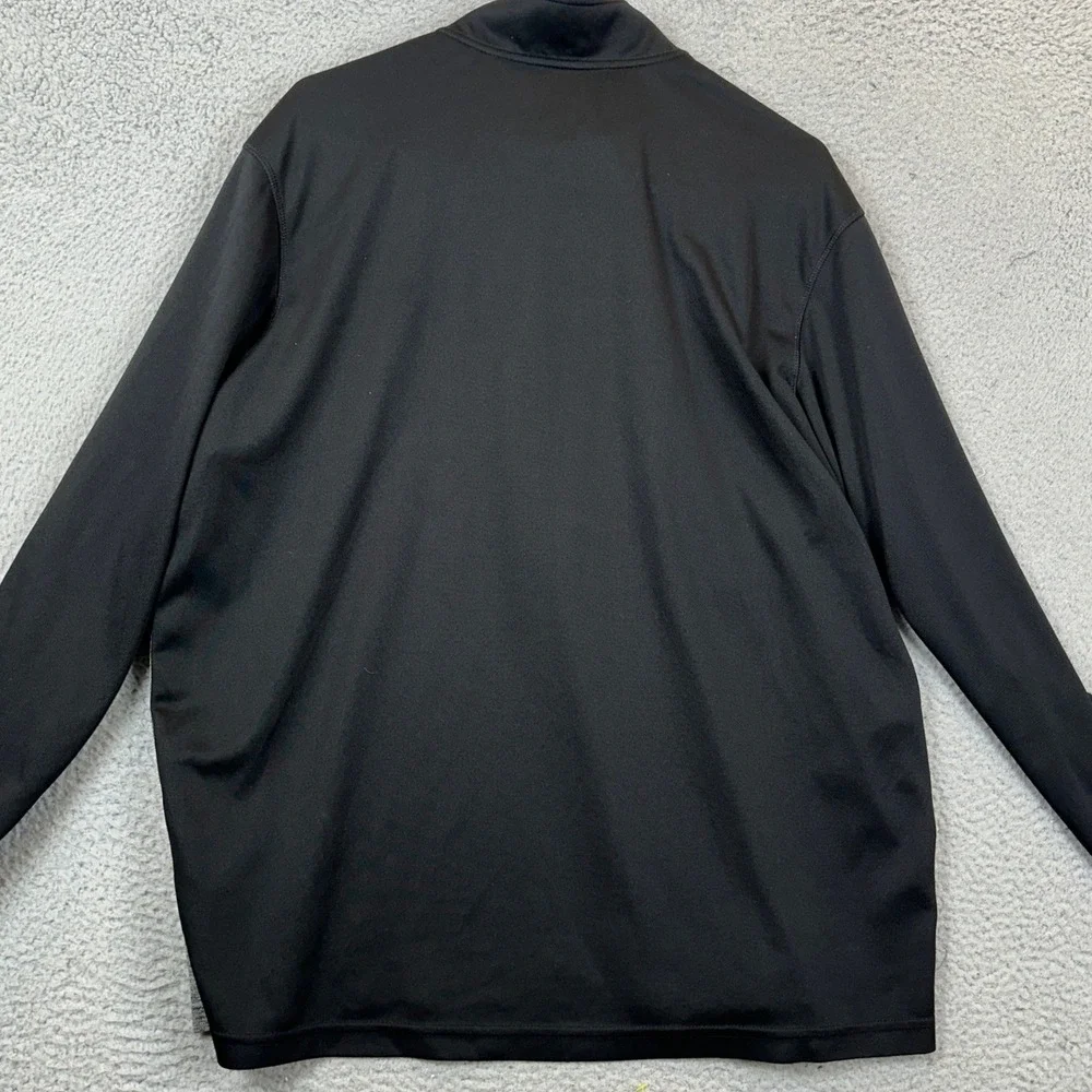 Adidas Golf Sweatshirt Mens XL Grey Black Colorblock Quarter Zip Pullover Logo